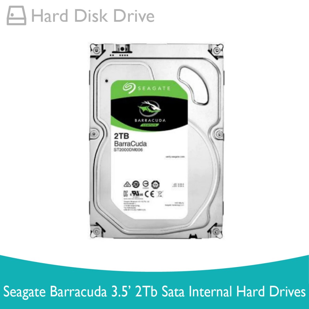 Seagate Barracuda 3.5'' 2TB Sata Internal Hard Drives